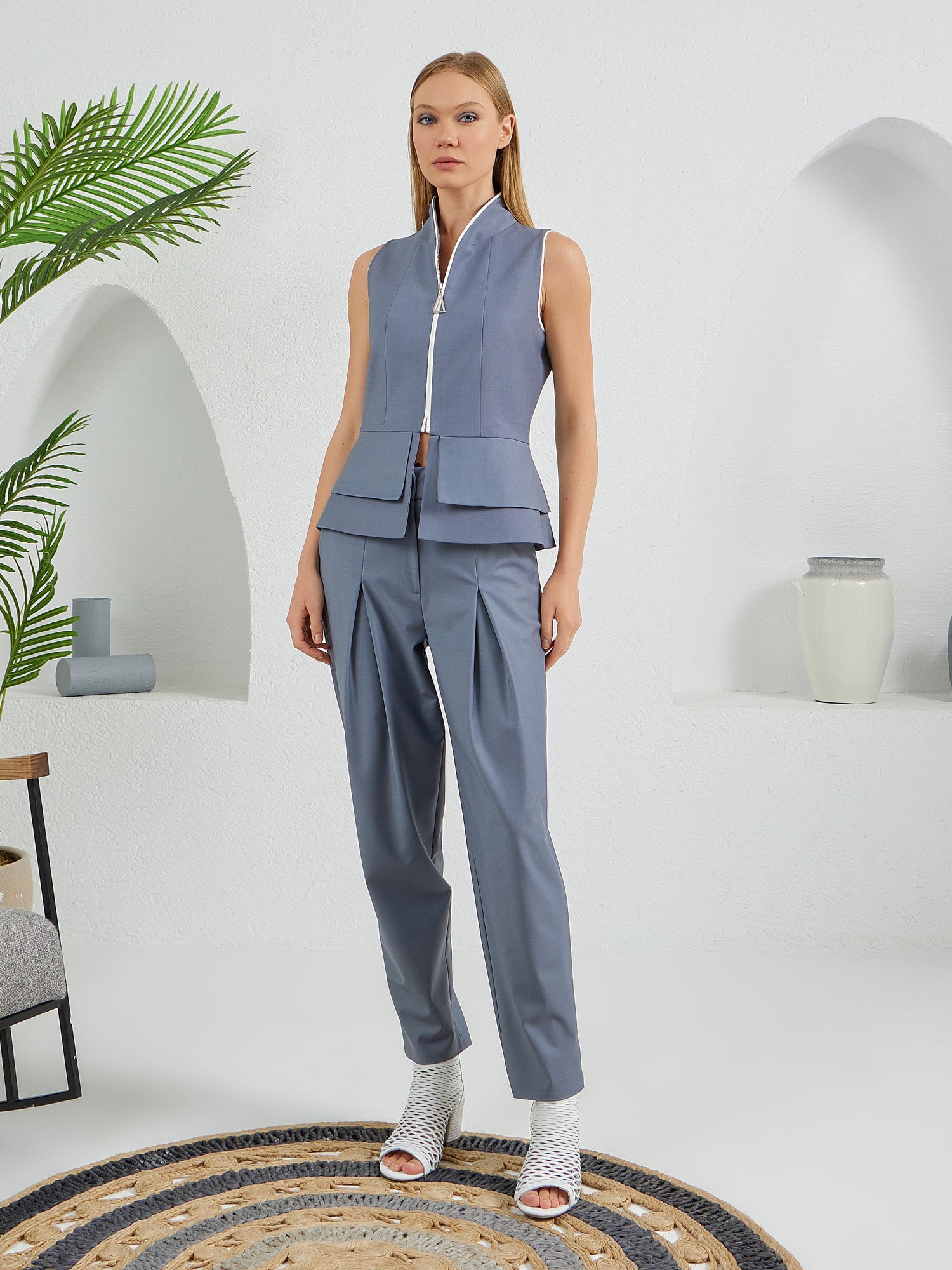 Construct - Vest Suit Dark Gray