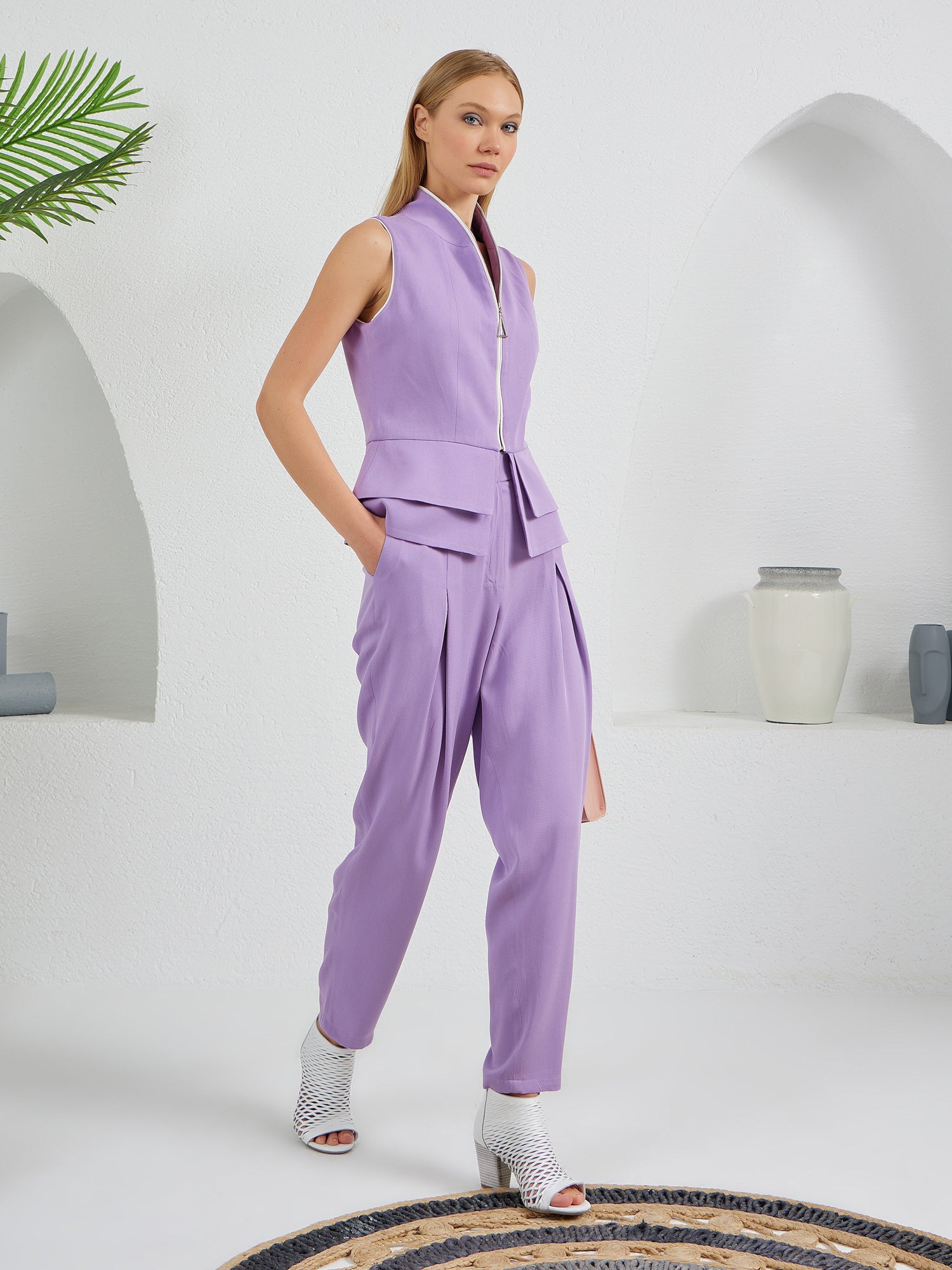 Construct - Vest Suit Lilac