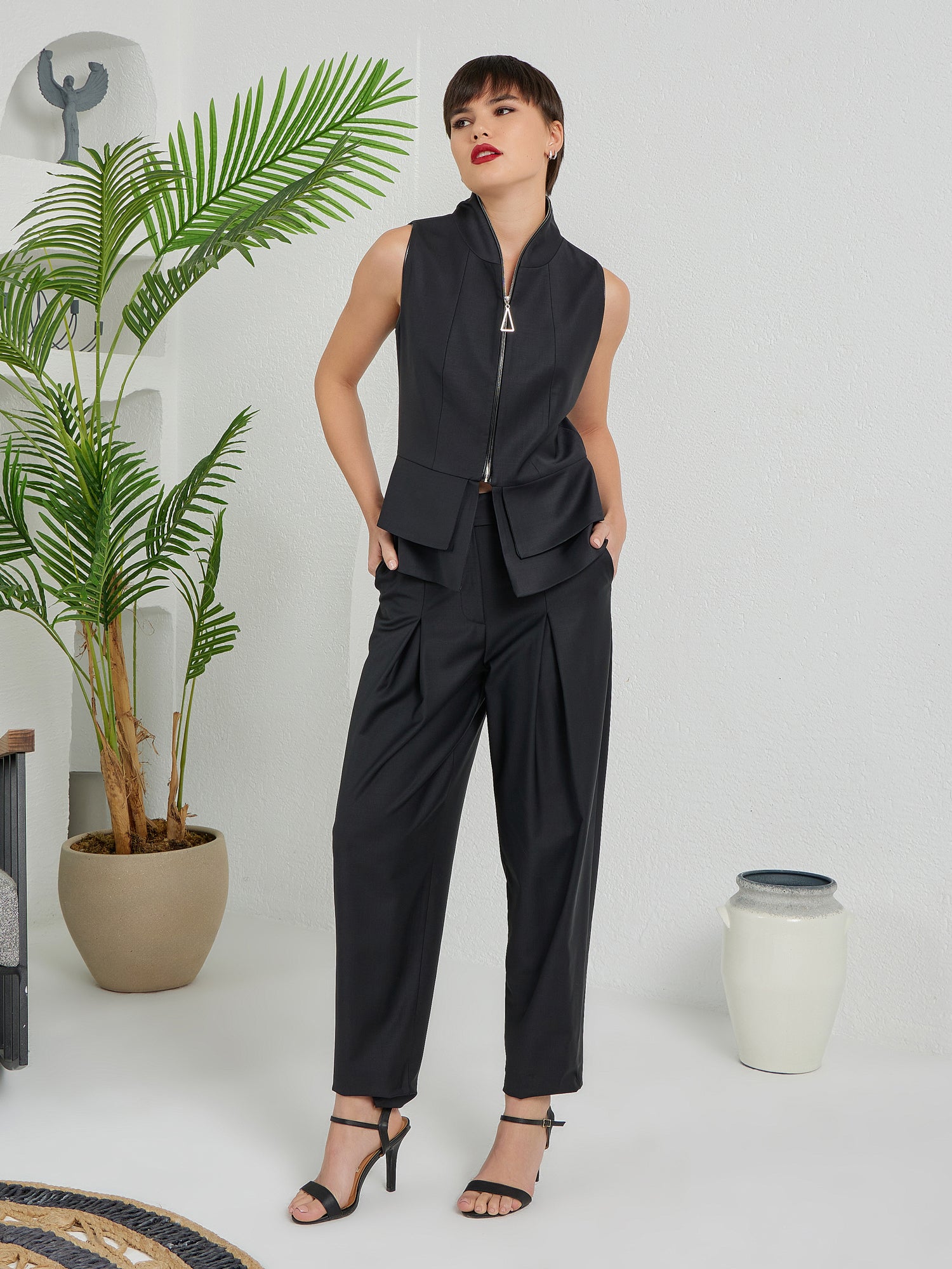 Construct - Vest Suit Black