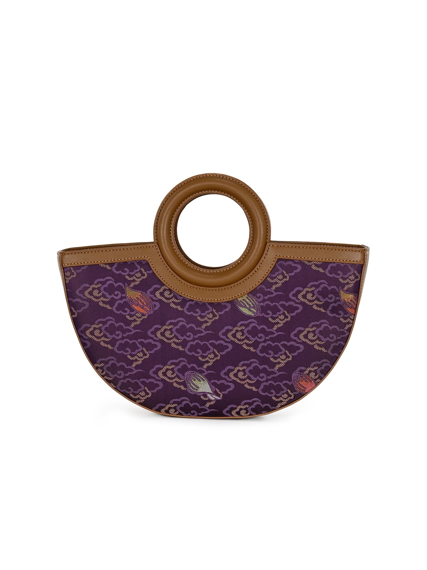 Purple Moon - Silk Handbag