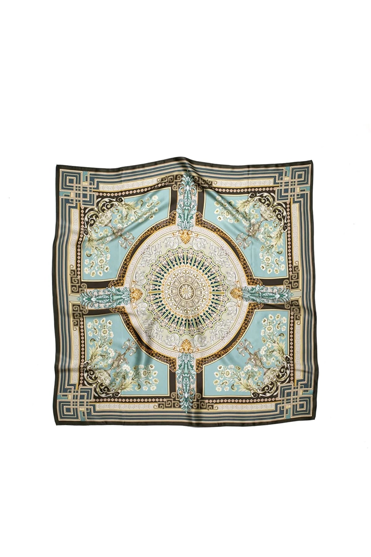 Square Silk Big Size Scarf 90x90 - Symmetric