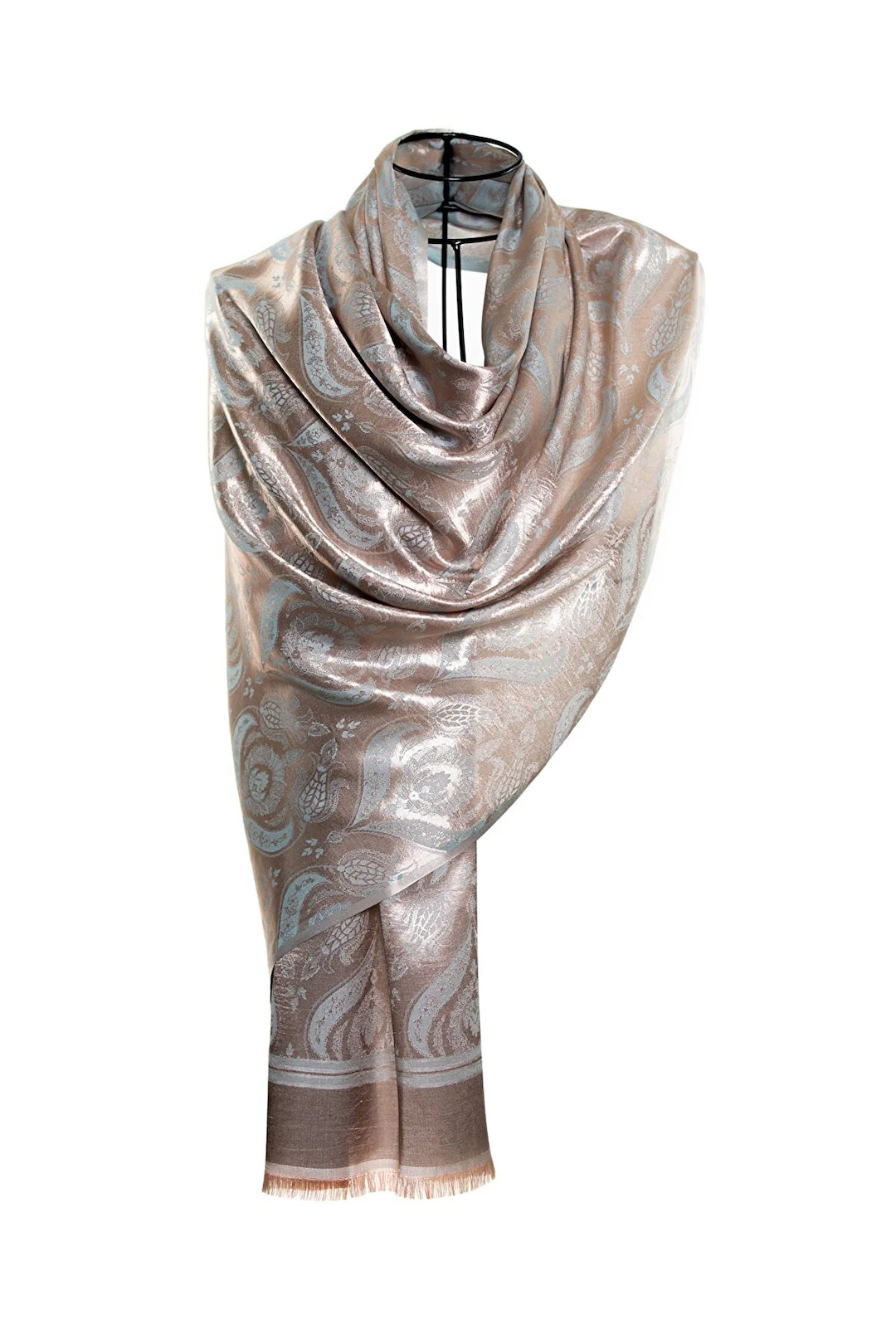 Modal Silk Scarves - Dual Tulip Beige