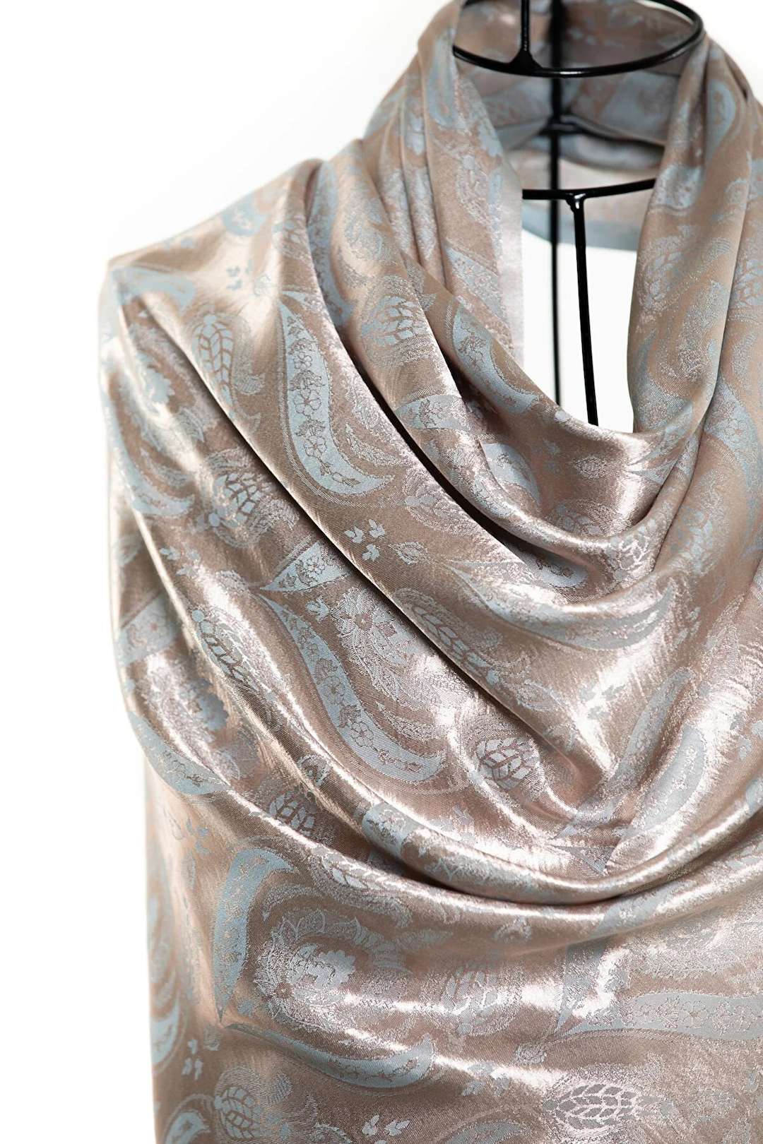 Modal Silk Scarves - Dual Tulip Beige