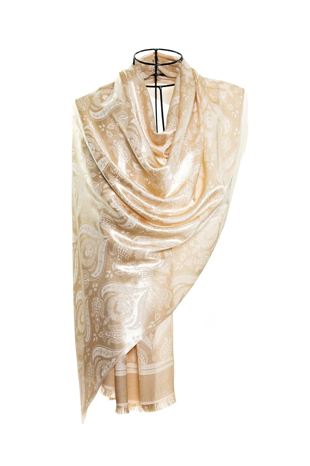 Modal Silk Scarves - Dual Tulip Gold