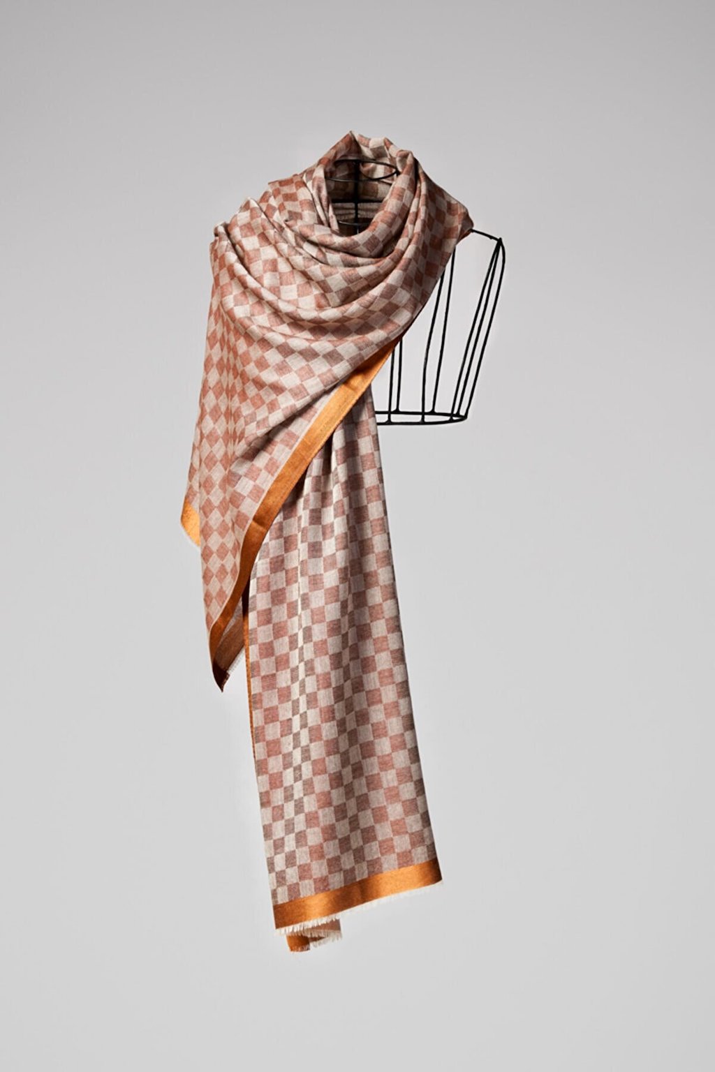 Checkers Silk Scarf