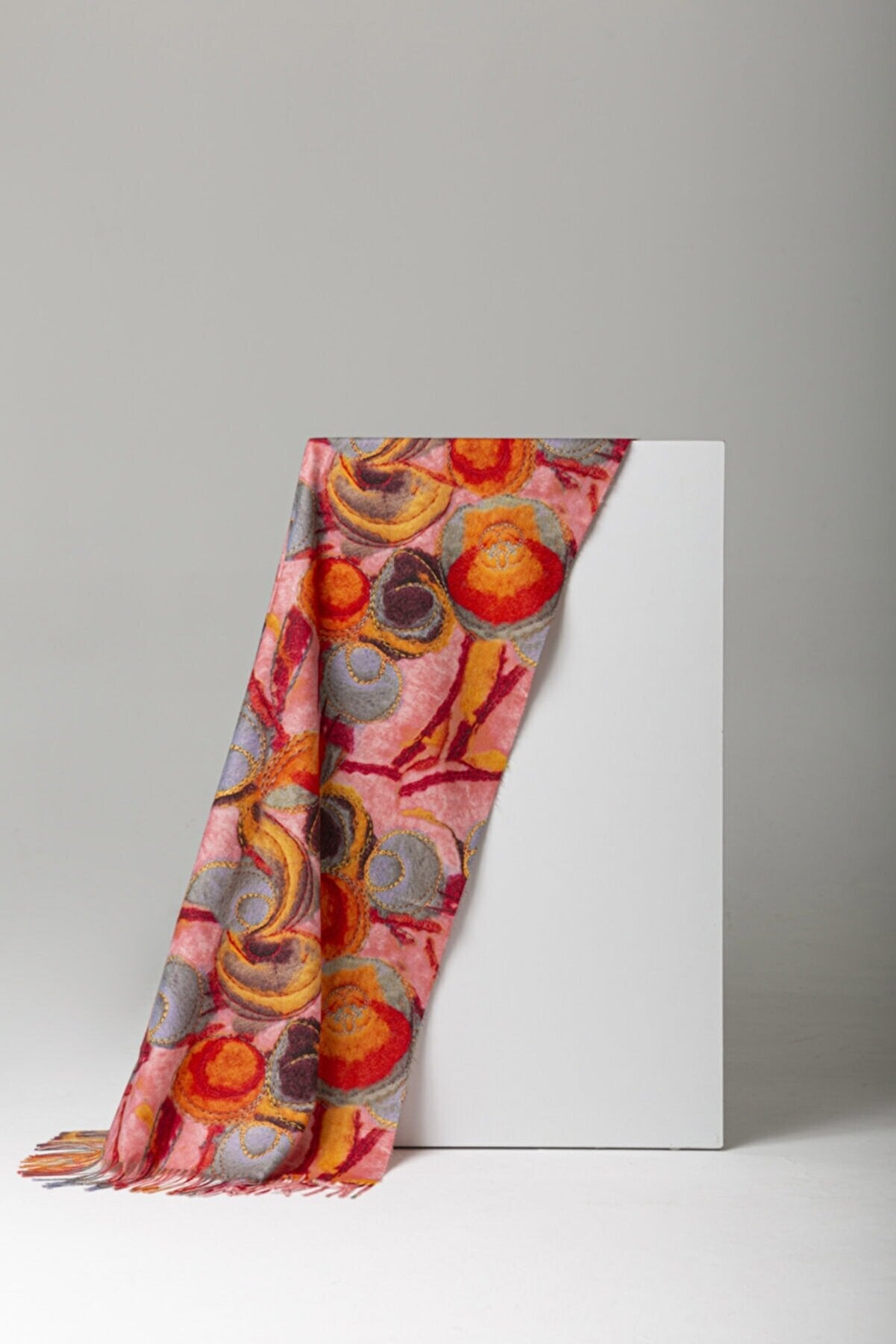 Bubble Color Fun Modal Scarves - Pink