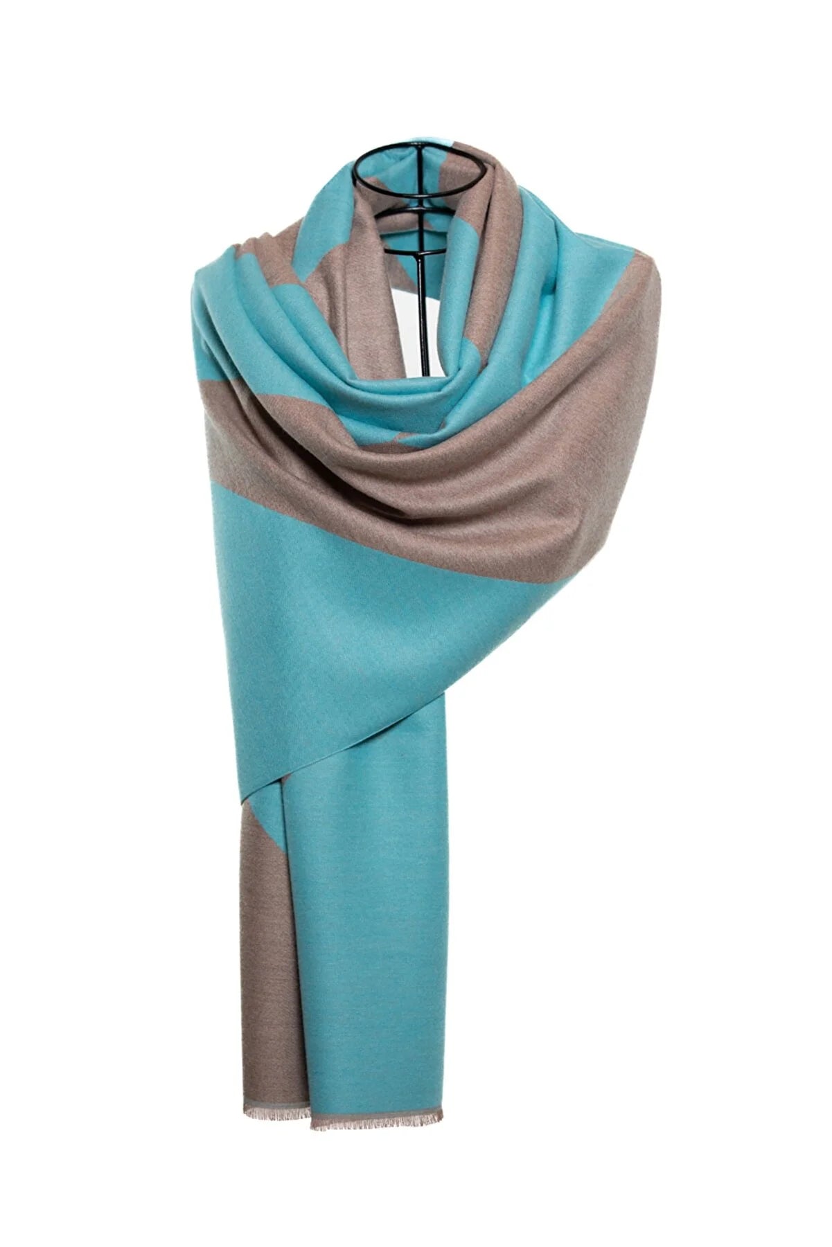 Symmetric Mo-shmeres Triangles Dual Tone - Turquoise Taupe